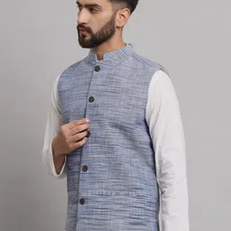 Latest Chikan Garments Mandarin Collar Nehru Jacket image 4