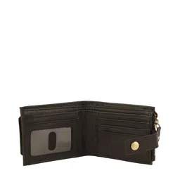 Alvaro Castagnino Men Black Solid Leather Two Fold Wallet image 4