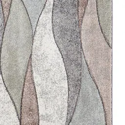 Sapana Carpet-Mats White and Green Abstract Anti Skid Regular Carpets image 5