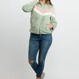 Status Quo Women Green Tailored Jacket image 5