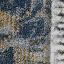 Sapana Carpet-Mats Cream-Coloured & Blue Abstract Anti-Skid Carpet image 5