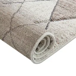 Sapana Carpet-Mats Brown and Beige Geometric Regular Carpets image 2