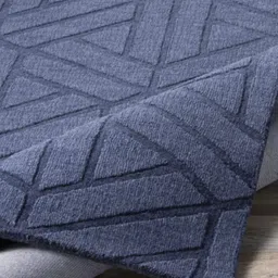 Safiya Carpet Blue Geometric Woollen Carpets image 3