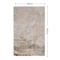 Sapana Carpet-Mats Beige Textured Anti-Skid Polyester Carpet image 4