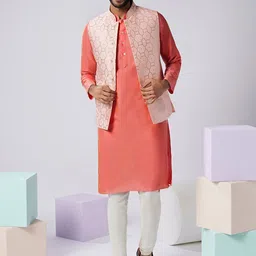 KISAH Embellished Mandarin Collar Nehru Jacket image 2
