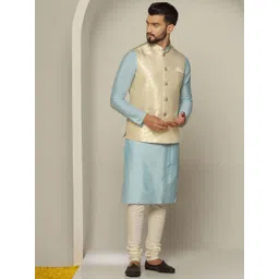 KISAH Woven Design Nehru Jacket image 4