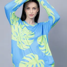 Steele Floral Printed Round Neck Boxy Top-picture-23