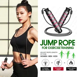 styrkr Skipping Rope Jump Rope for women Children man weight loss adjustable Skipping Ball Bearing Skipping Rope image 4