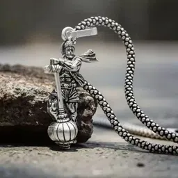 aarav fashion Silver, NA Stainless Steel Pendant Set-picture-20