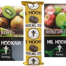 the new look 1 mr hukka Double Apple Mint ,Kiwi & Coal Hookah Charcoals-picture-22