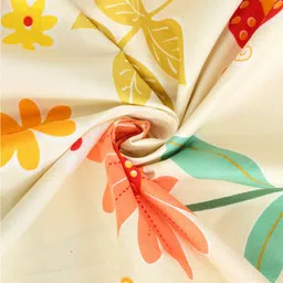 KLOTTHE Multicoloured Floral 210 TC 2 Single Bedsheet with 2 Pillow Covers image 4