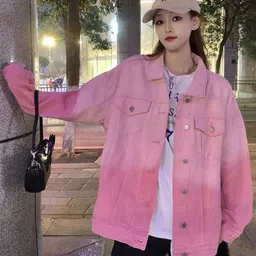 StyleCast x Revolte Washed Spread Collar Long Sleeves Cotton Denim Jacket-picture-13