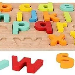 arizon wooden puzzle for kids Number and Alphabet combo image 2