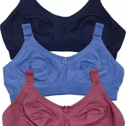 imsa moda Pack of 3 Women T-Shirt Non Padded Bra image 1
