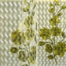 homify creation 274 cm (9 ft) Tissue Transparent Long Door Curtain (Pack Of 2) image 2