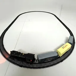 funbazaar Electric Toy Steam Train Set with Track and Fun Lighting Battery Operated image 2