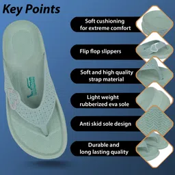 ena Women Stylish Heart Design Soft Daily Wear Slippers Indoor & Outdoor Use Women Slippers image 2