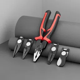high qlt 5 IN 1 MULTI-FUNCTION INTERCHANGEABLE PLIER HEADS WIRE STRIPPER,CRIMPING,CUTTER Lineman Plier-picture-18