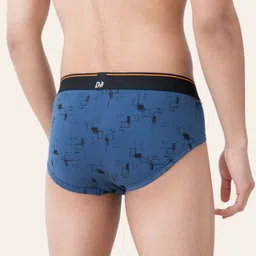 damensch Pack of 3 Deo-Cotton Deodorizing V Shape Printed Men Brief image 5