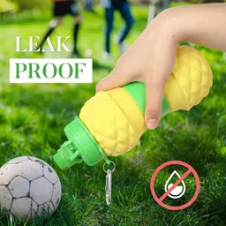 elecart Pineapple Shaped Collapsible Silicone 700 ml Water Bottle image 4