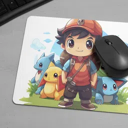 ARTOLIC Pokemon Character Mouse Pad for Office & Gaming | Premium Non-Slip Rubber Base | Non Slip Base Mousepad image 2