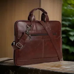 jairaj Men & Women Brown Messenger Bag image 1