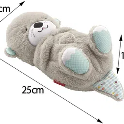 canbitz Breathing Teddy Bear Musical Sleeping Toy Cuddle Buddy for Babies and Kids - 25 cm image 3