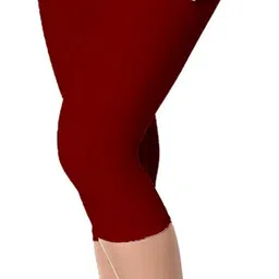 abnf Women Shot Capri For Girls Causal Wear & Short Leggings Women Reversible Maroon Capri image 2