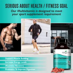 end2end nutrition Multivitamin Tablets for Men and Women having 35 Ingredients with Probiotics image 5