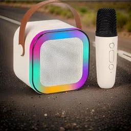 Raptor Karaoke Speaker K12: Party POP Wireless Bluetooth Speaker with Mic, RGB 646 10 W Bluetooth Home Audio Speaker image 1