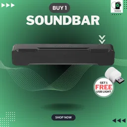 SYARA 20W Bluetooth Soundbar with 4 Hours Wireless Playback Bluetooth SpeakersRT397 20 W Bluetooth Soundbar-picture-32