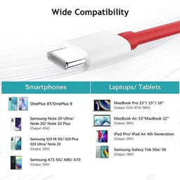 SAIBABA USB Type C Cable 1.5 A 1 m Copper Type C To Type C Mobile Data Charging Cable image 3
