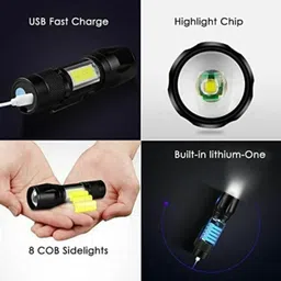 edupolix Tactical Elite Series: Heavy-Duty Rechargeable Military-Grade Combat Flashlight Torch image 4