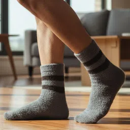 cdeck Men Self Design Calf Length image 1