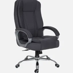ardasinterior Vienna High Back Fabric Executive Chair in Grey Colour Fabric Office Adjustable Arm Chair image 3