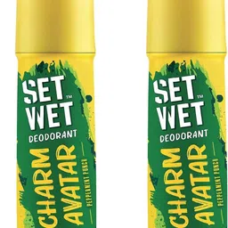 set wet Charm Avatar Deodorant For Men (150ml X 2) Deodorant Spray - For Men-picture-23