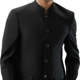 raymond Men Solid Single Breasted Formal Blazer-picture-16