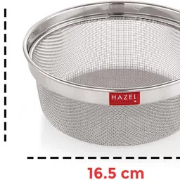 hazel Stainless Steel Strainer Without Handle Fruits Vegetable Basket for Kitchen Stainless Steel Fruit & Vegetable Basket image 4