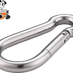 zenithfitness Heavy Duty Carabiner Hook for Gym Cable Machines – Silver, Steel – Pack of 12 Locking Carabiner image 2