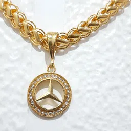 vitthalesh Mercedes Benz & koyali chain Diamond Gold-plated Plated Alloy Chain image 3