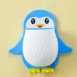 shreejee Plastic Penguin Design Wall Mounted Storage Organizer for Bathroom/Kitchen Etc x3.543 Storage Basket image 2