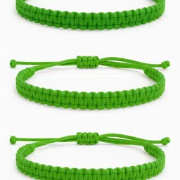 krishnacollection Handmade Dhaga Adjustable Bracelet for Bracelets pack of 3 Men & Women Wrist Band-picture-33