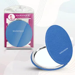 MAJESTIQUE Professional Pocket Compact Size Foldable Makeup Mirror - Assorted image 1