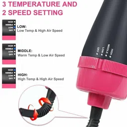 ND BROTHERS 3IN1 Hair Straightener, Hair Curling, Hair Dryer, One Step Hair Dryer ND31 Hair Dryer-picture-12
