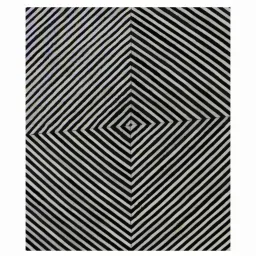 dazzhome Black Hair On Leather Geometrical Hand Woven 9ftx12ft Carpet image 2