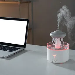 Inditradition Plastic Jellyfish Shape Rotating Essential Oil Diffuser Humidifier Multi-Colour Home & office Diffuser image 3