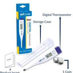 ADICARE Home Use Medical Device | Digital Thermometer For Fever Check (Pack of 1) Thermometer image 3