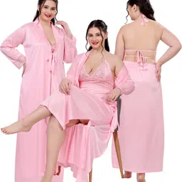 thumka Women Nighty with Robe-picture-14