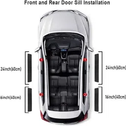 pivdo Car Accessories Door Sill Entry Guard Scratch Protector Accessories For Alcazar Door Sill Plate image 4