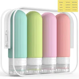 revatakg Travel Bottles Kit for Toiletries Organizer BPA Free Silicone 90 ml Water Bottles-picture-18